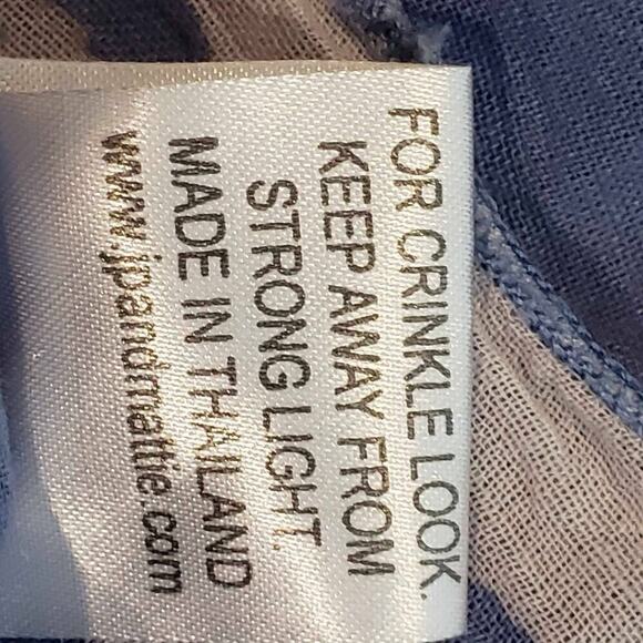 JP and Mattie Women’s Dress Sleeveless Cotton Light Blue Fish Flowy One Size - Picture 8 of 9